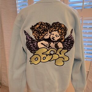 Obey Cherub Crew Sweatshirt, Sky Blue, size Large, worn once.